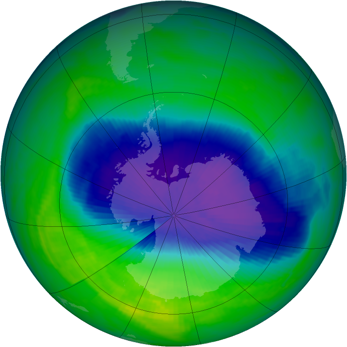 Ozone Map 1992-10-17